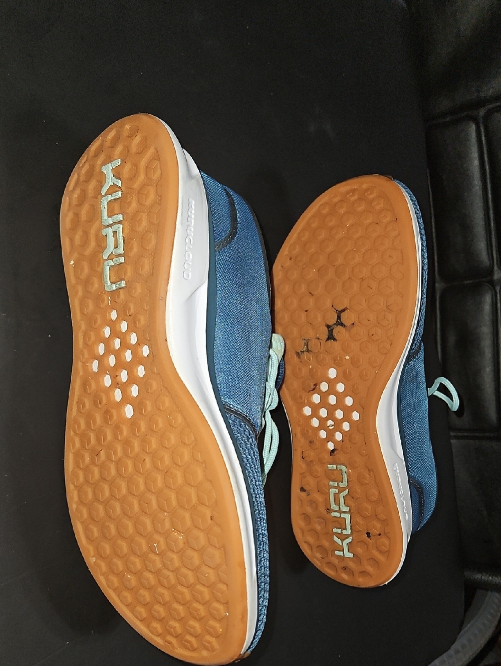KURU Atom Cloud Blue Athletic Outdoor Trail Comfort Sneakers Size 7.5 Wide - Picture 9 of 14